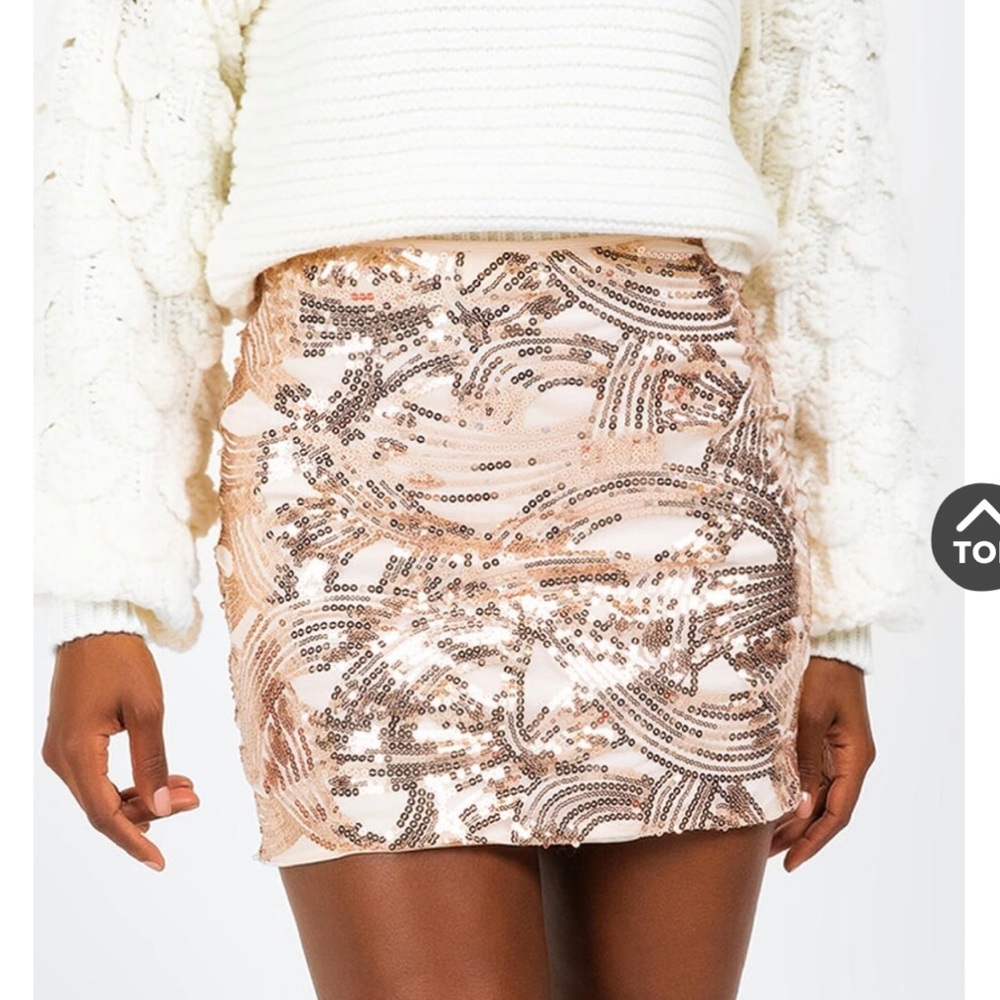 BNWT Sequin Skirt Francesca’s size medium
